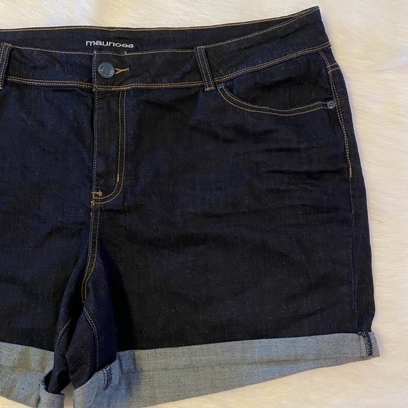 Maurices Jean Shorts Womens Size 24 Blue Denim - Picture 3 of 7